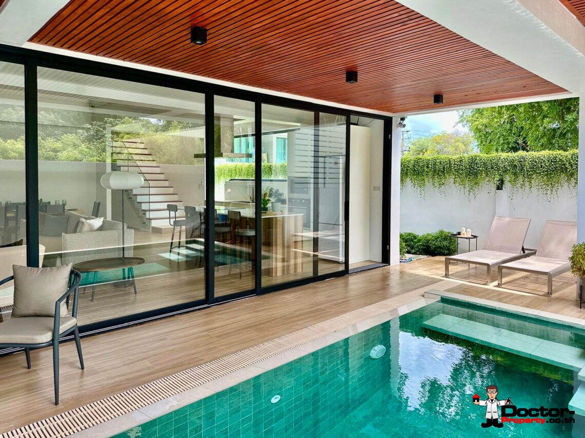 New 3 Bedroom House with Pool in Plai Laem, Koh Samui – For Sale